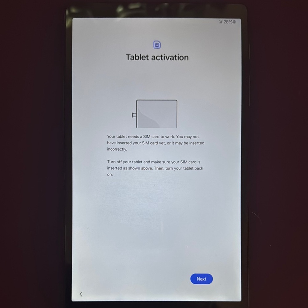 Samsung Galaxy tablet